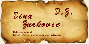 Dina Zurković vizit kartica